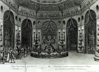 Święto wydane na małym terenie w Wersalu, 1678